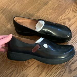 Brand New Unworn Dansko Darcy Mary Jane Black Leather Loafers Womens 40